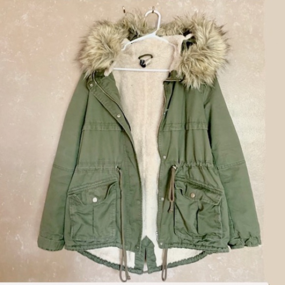 H & M Lined Utility Parka